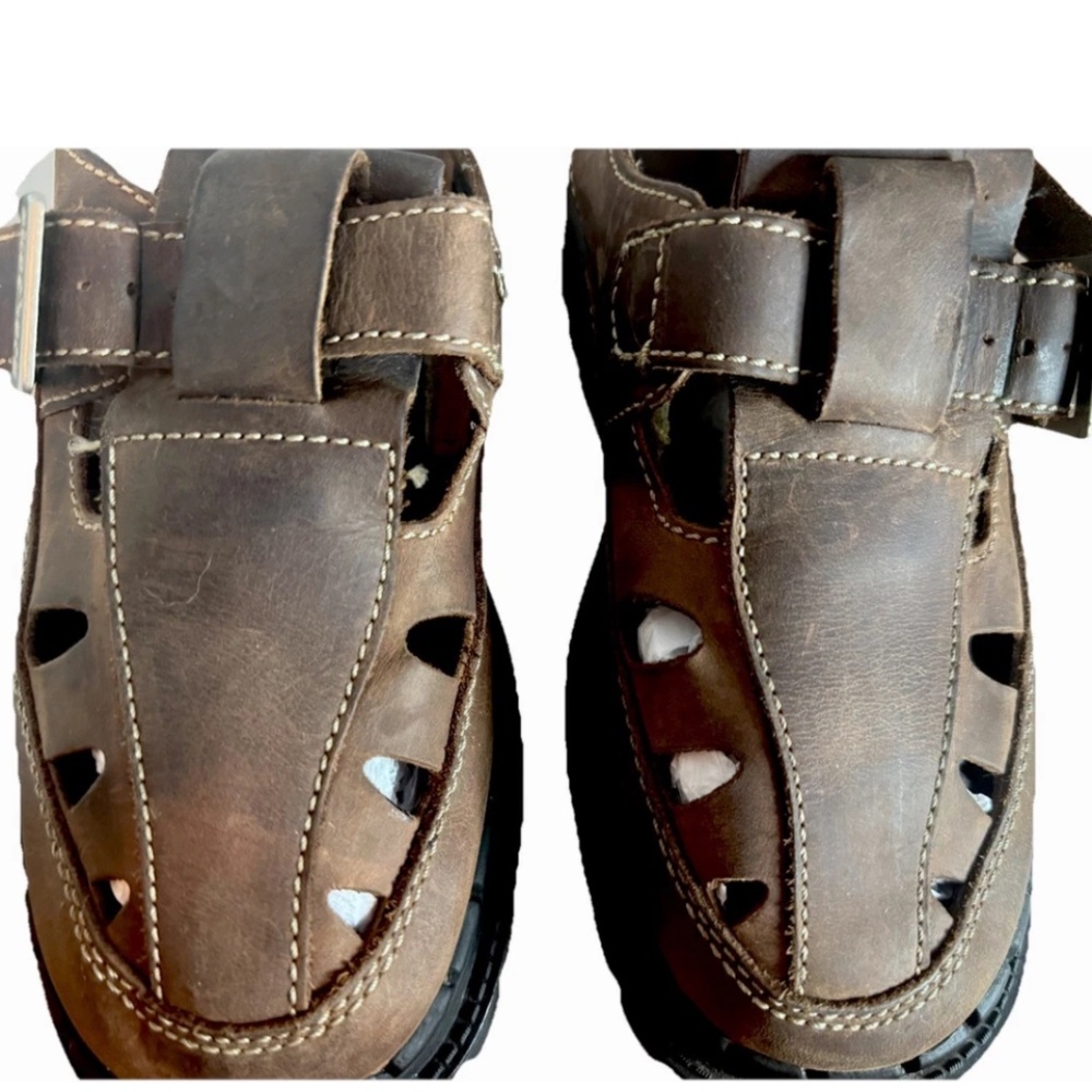 Skechers Jammers Platform Sandals Womens 9 Brown Y2K Lug Sole Tough Shoes